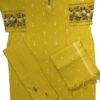 Mustard Yellow Handloom Cotton Kurti Set