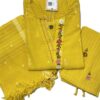 Mustard Yellow Handloom Cotton Kurti Set