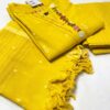 Mustard Yellow Handloom Cotton Kurti Set