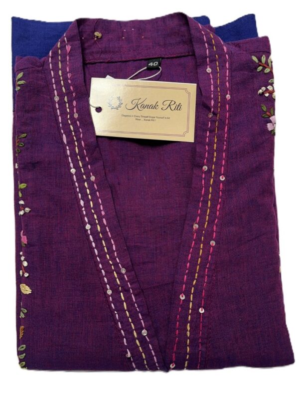 Chanchal cotton handwork gown