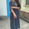 Cotton Silk Handwork Kurti and Pant