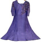 Raw silk dress