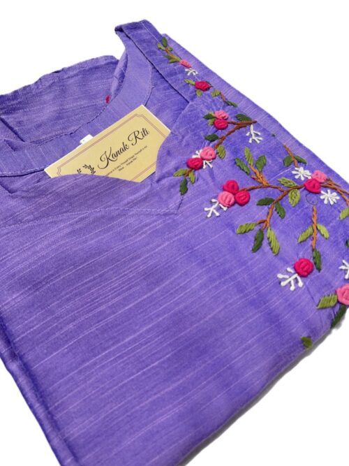 Raw silk dress