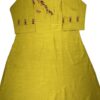 Raw Silk A-Line Midi Length Dress