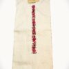 Off-White Khadi Cotton Kurti with Floral Hand Embroidery