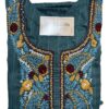 Lazy Daisy Stitch Hand Embroidered Teal Cotton Blend Kurti