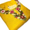 Mustard Yellow Vertica Cotton Kurti with Hand Embroidery
