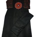 Black cotton kurti set