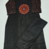 Black cotton kurti set