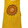 Hand embroidery yellow cotton kurti