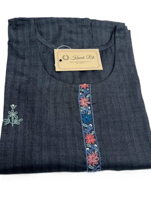 Cotton Kurti with Hand Embroidery
