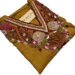 Premium yellow hand work kurti