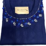 Blue hand stitched kurti