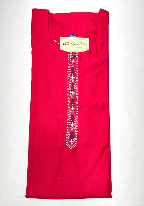 Cotton Kurti for Women with Rich Hand Embroidery