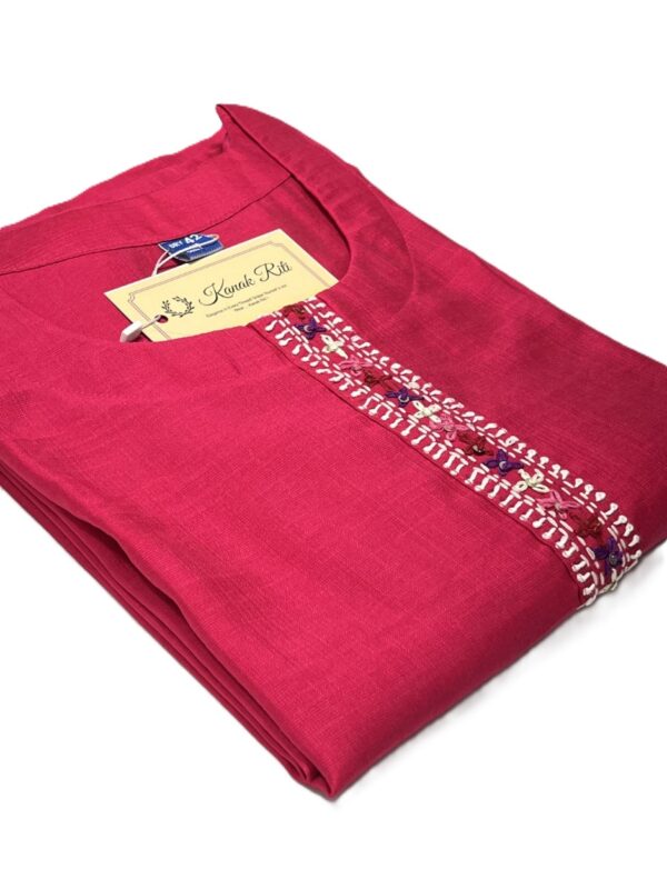 Cotton Kurti for Women with Rich Hand Embroidery