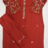 Ethnic Handmade Kurti for Women Floral Satin Stitch
