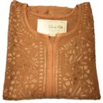 Hand Embroidered Lucknowi Chikankari Kurti