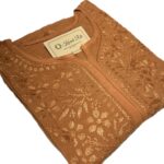 Hand Embroidered Lucknowi Chikankari Kurti