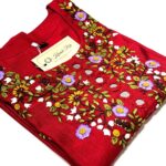 Heavy Hand Embroidery Kurti and Pant Set
