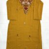 Premium yellow hand work kurti