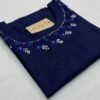 Blue hand stitched kurti
