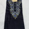 Bullion Knot Stitch Hand Embroidered with Mirror Work Kurti