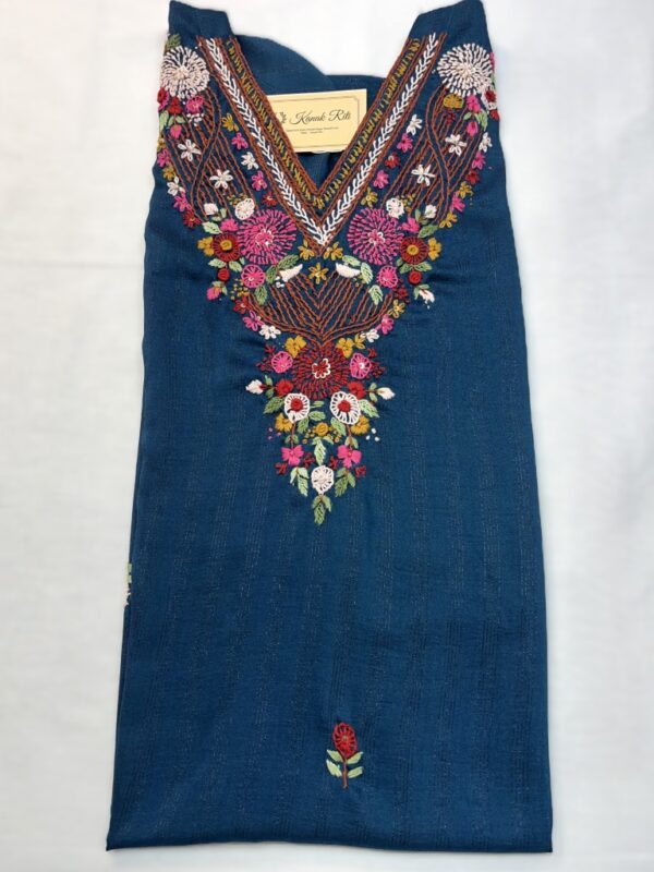 Premium navy blue hand work kurti online