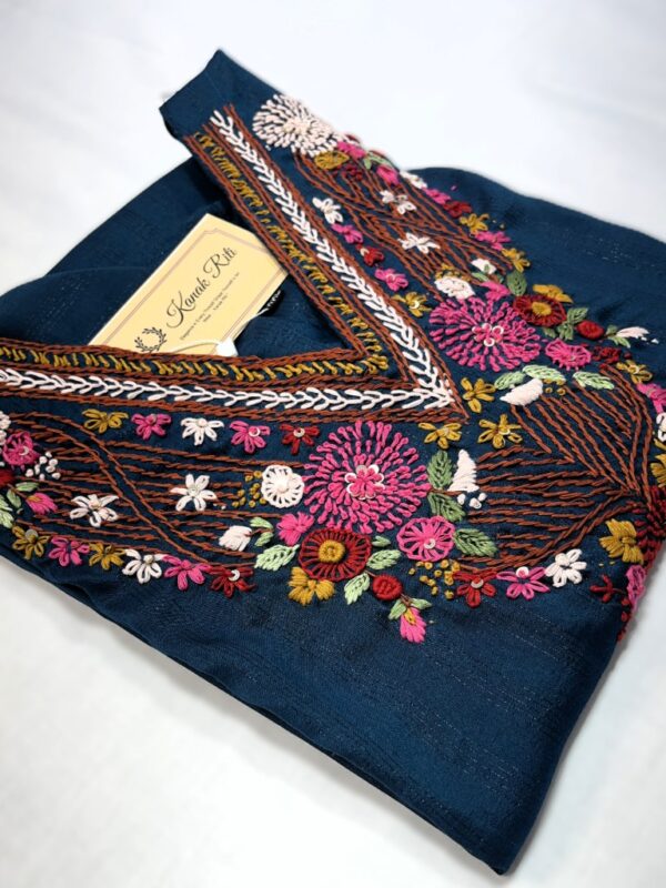 Premium navy blue hand work kurti online