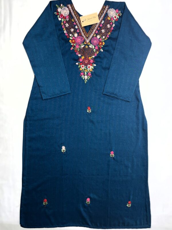 Premium navy blue hand work kurti online