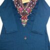 Premium navy blue hand work kurti online