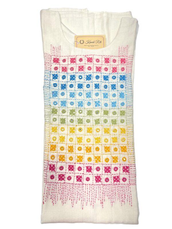 Handmade Gujarati Mirror Work Kurti