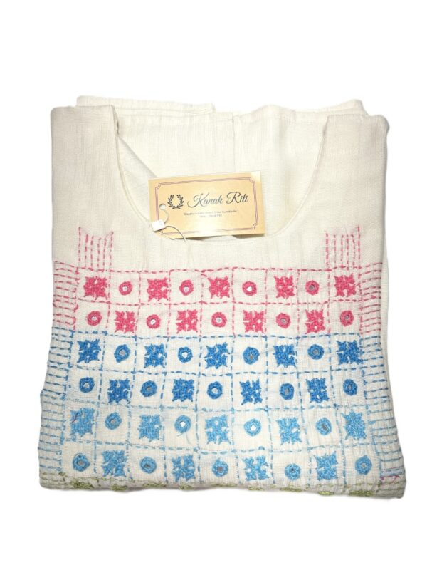 Handmade Gujarati Mirror Work Kurti