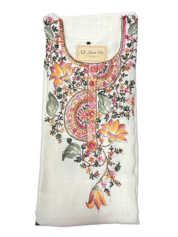 Hand paint and stitched kurta with pant set