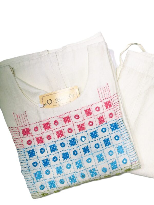 Handmade Gujarati Mirror Work Kurti