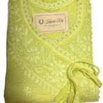 Angrakha Chikankari kurti for women
