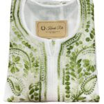 White cotton Chikankari kurti for women