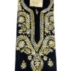 Elegant black Chikankari long kurti for women