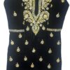 Elegant black Chikankari long kurti for women