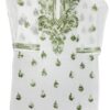 White cotton Chikankari kurti for women