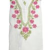 White Chikankari kurti for women
