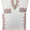 White Chikankari kurti for women