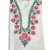 White Chikankari kurti for women