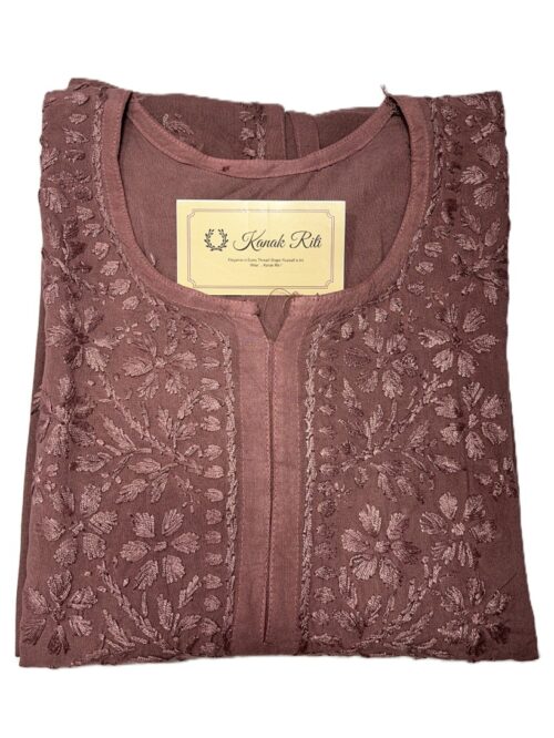 Lucknowi Hand Embroidered Kurti