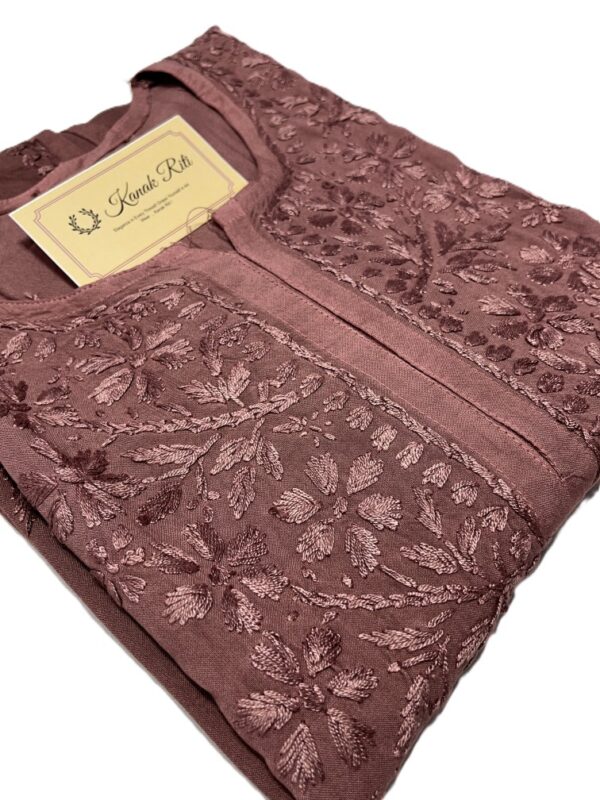 Lucknowi Hand Embroidered Kurti