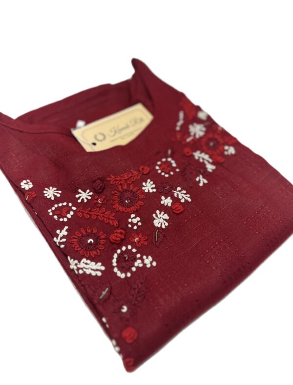 Red Cotton Kurti for Women