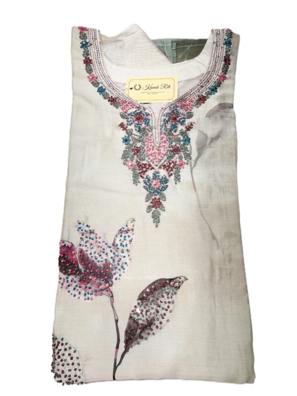 Cotton Kurti for Women with Rich Hand Embroidery