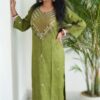 Artisanal Ethnic Wear Hand Embroidered Straight Kurti