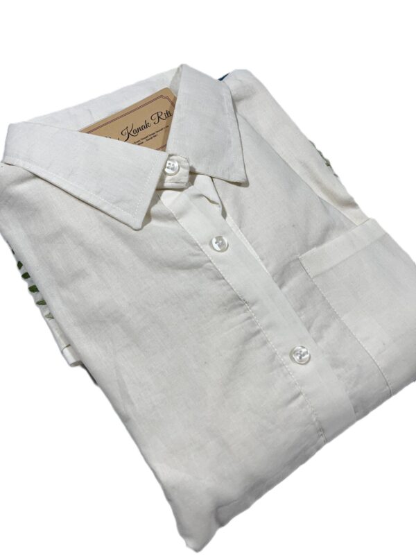 Stylish White Mal Cotton Co-ord Set