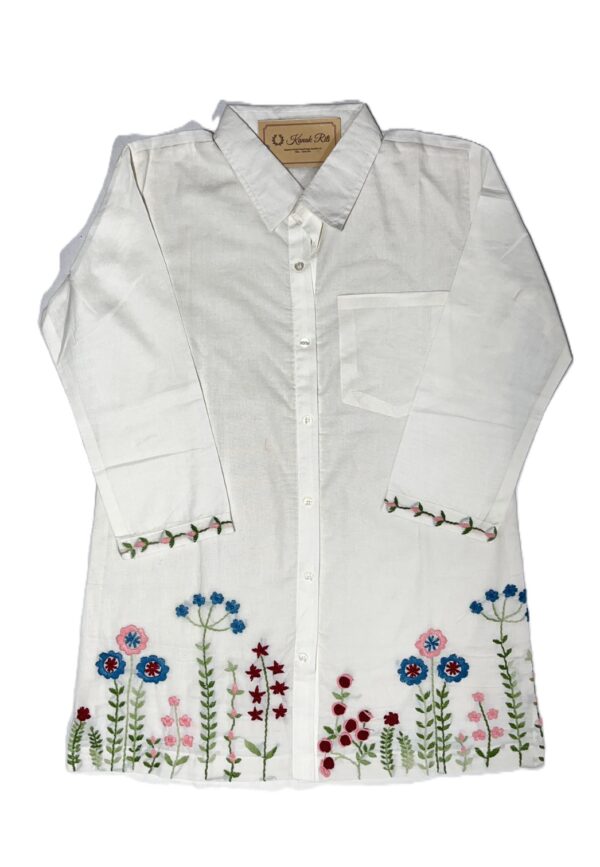 Stylish White Mal Cotton Co-ord Set