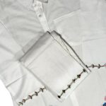 Stylish White Mal Cotton Co-ord Set